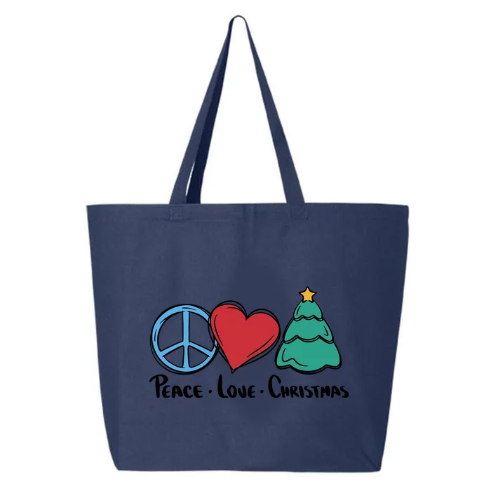 Peace Love Christmas 25L Jumbo Tote