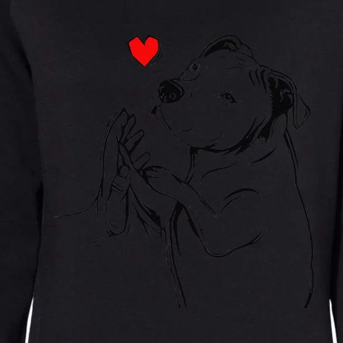 Pitbull Love Cute Pittie Dog Mom Funny Womens California Wash Sweatshirt