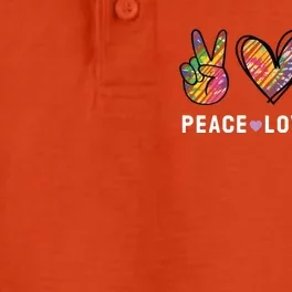 Peace Love Cheer Tie Dye Cheerleading For Cheerleader Cute Dry Zone Grid Performance Polo