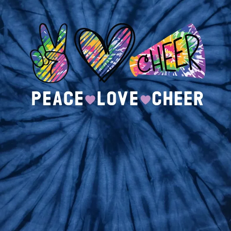 Peace Love Cheer Tie Dye Cheerleading For Cheerleader Cute Tie-Dye T-Shirt