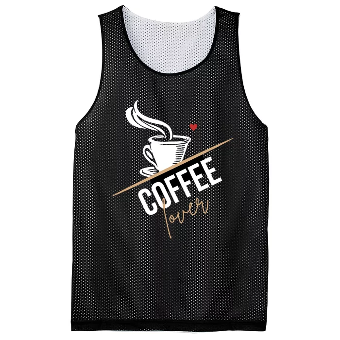 Peace Love Coffee Lovers Hippie Mesh Reversible Basketball Jersey Tank