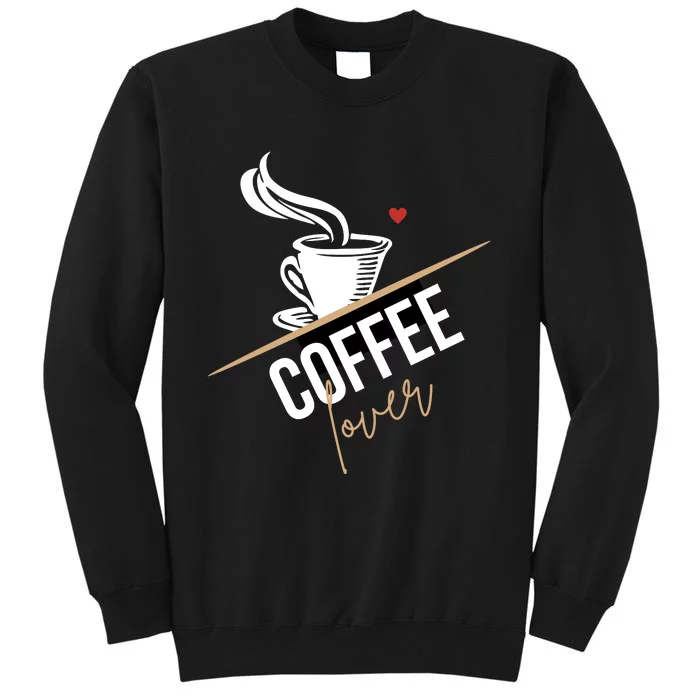 Peace Love Coffee Lovers Hippie Tall Sweatshirt