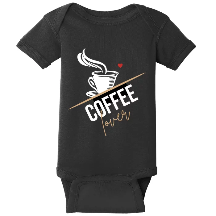 Peace Love Coffee Lovers Hippie Baby Bodysuit