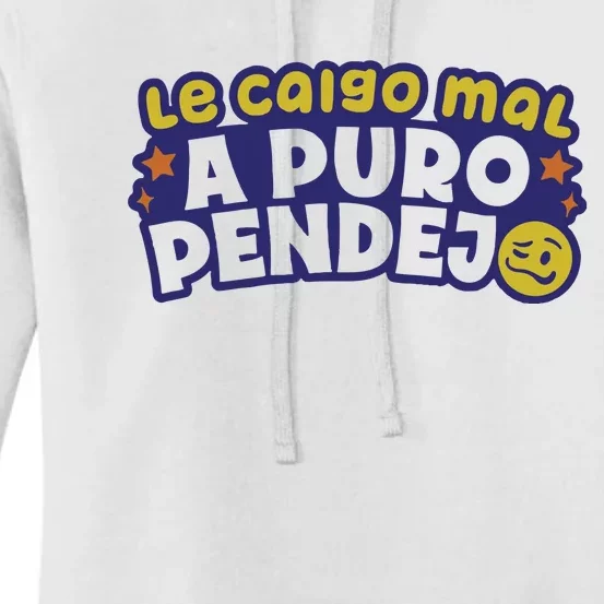 Playera Le Caigo Mal A Puro Pendejo Okchicas Women's Pullover Hoodie