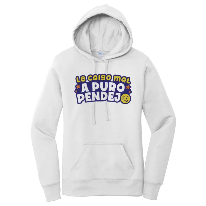 Playera Le Caigo Mal A Puro Pendejo Okchicas Women's Pullover Hoodie