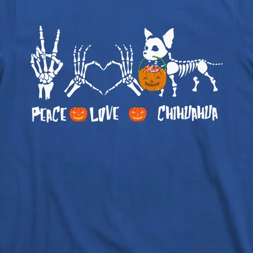 Peace Love Chihuahua Halloween Dog Mug Cute Gift T-Shirt