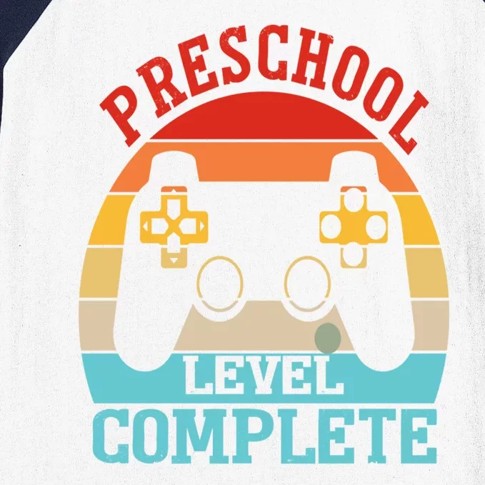 Preschool Level Complete Last Day Of School Graduation Baseball Sleeve Shirt