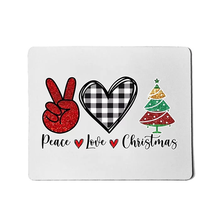 Peace Love Christmas Mousepad