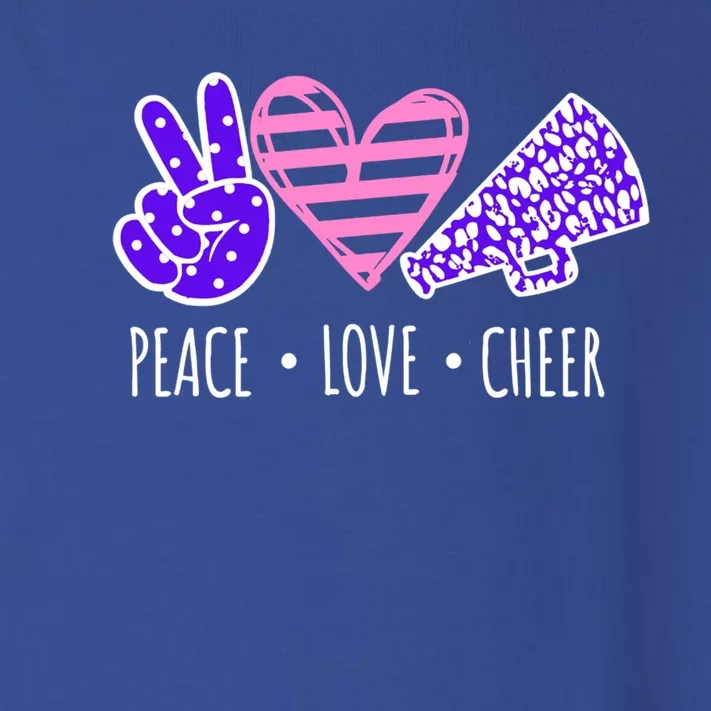 Peace Love Cheer Cheerleader Teen Girls Funny Cheerleading Gift Toddler Long Sleeve Shirt