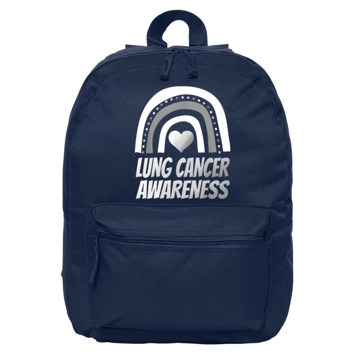 Proud Lung Cancer Rainbow Warrior Survivor 16 in Basic Backpack