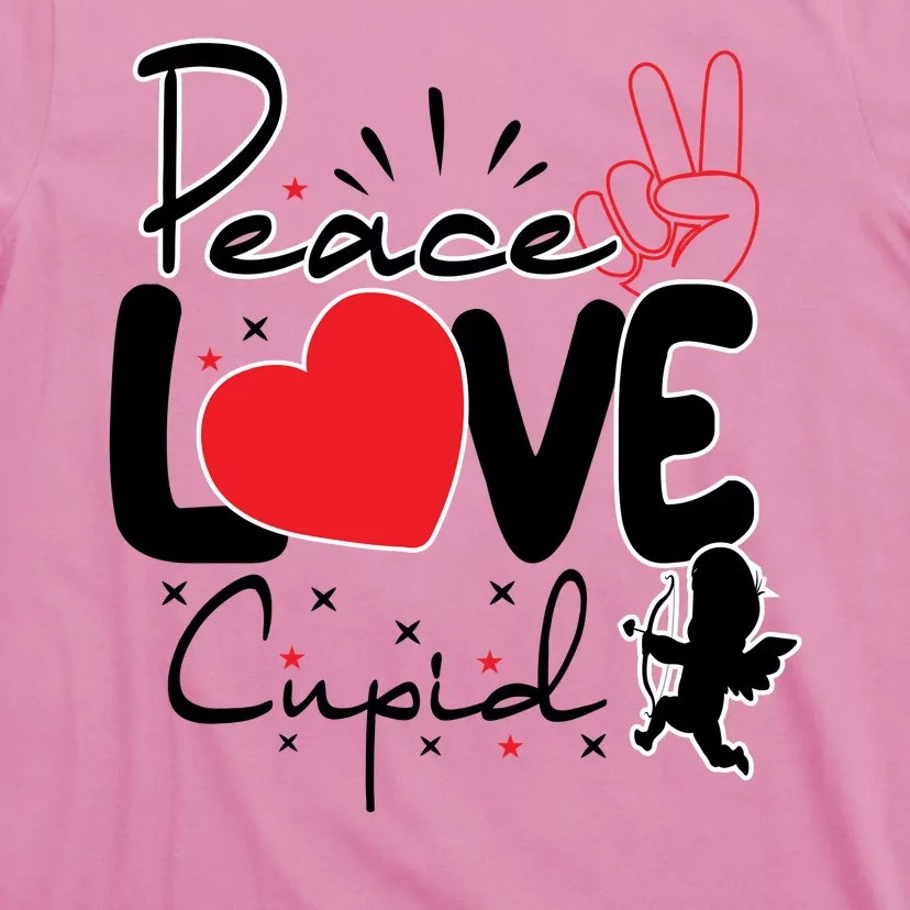 Peace Love Cupid Valentines Day T-Shirt