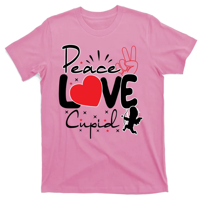 Peace Love Cupid Valentines Day T-Shirt