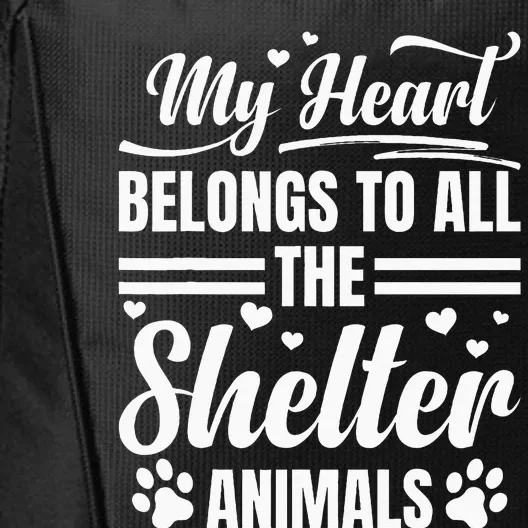 Pet Lover Cat Volunr Animal Lover Animal Shelter Worker City Backpack