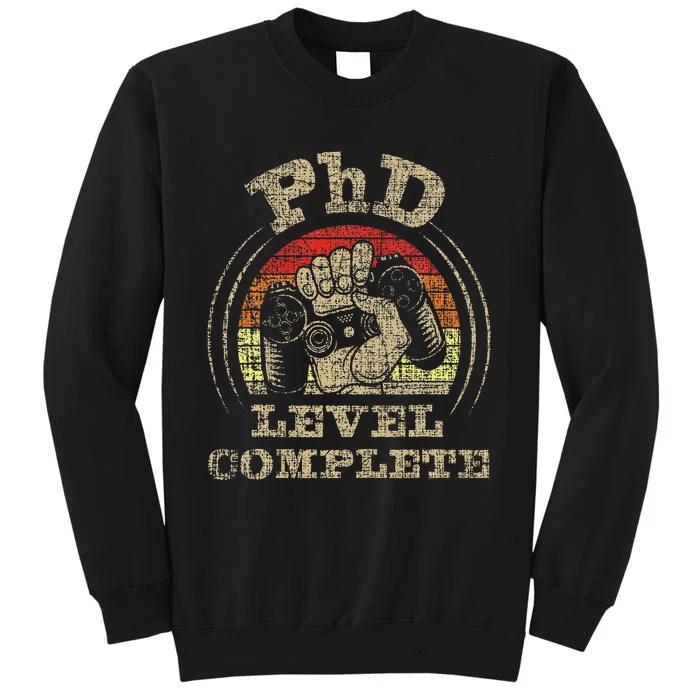 PhD Level Complete PhD Graduate Ph.D. Graduation Doctorate Tall Sweatshirt