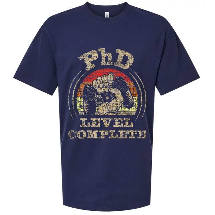 PhD Level Complete PhD Graduate Ph.D. Graduation Doctorate Sueded Cloud Jersey T-Shirt