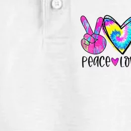 Peace Love Cheer Tie Dye Cheerleading Cheerleader Gift Dry Zone Grid Performance Polo