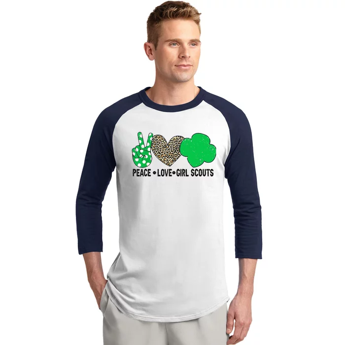 Peace Love Cookie Scout Bakery Cookie Season Baseball Sleeve Shirt