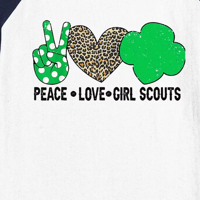 Peace Love Cookie Scout Bakery Cookie Season Baseball Sleeve Shirt