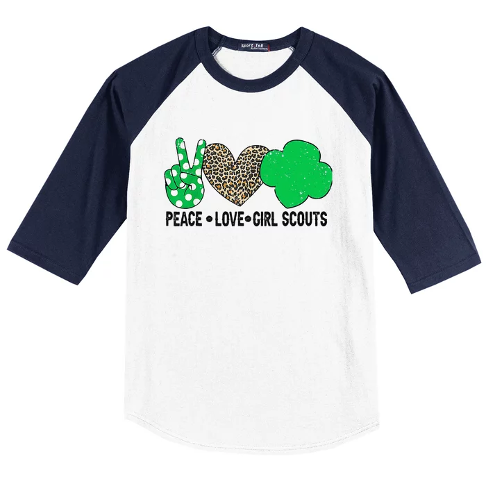 Peace Love Cookie Scout Bakery Cookie Season Baseball Sleeve Shirt