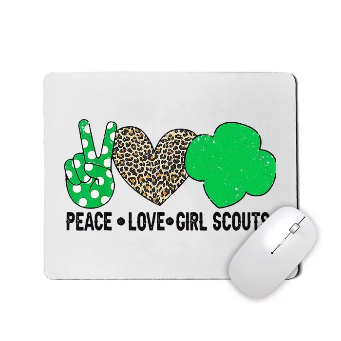 Peace Love Cookie Scout Bakery Cookie Season Mousepad