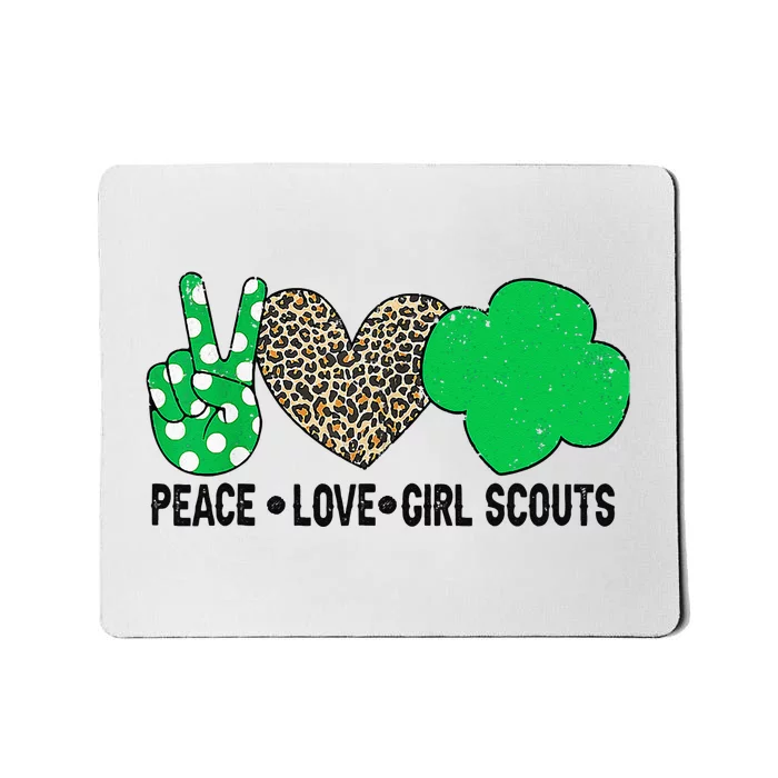 Peace Love Cookie Scout Bakery Cookie Season Mousepad