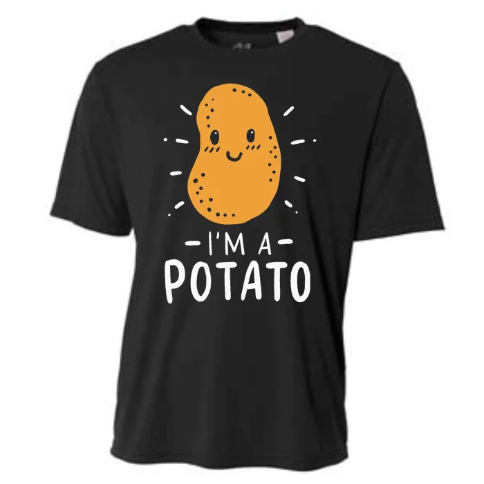 Potato Lazy Costume Halloween Vegan Kawaii Cooling Performance Crew T-Shirt