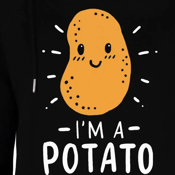 Potato Lazy Costume Halloween Vegan Kawaii Womens Funnel Neck Pullover Hood