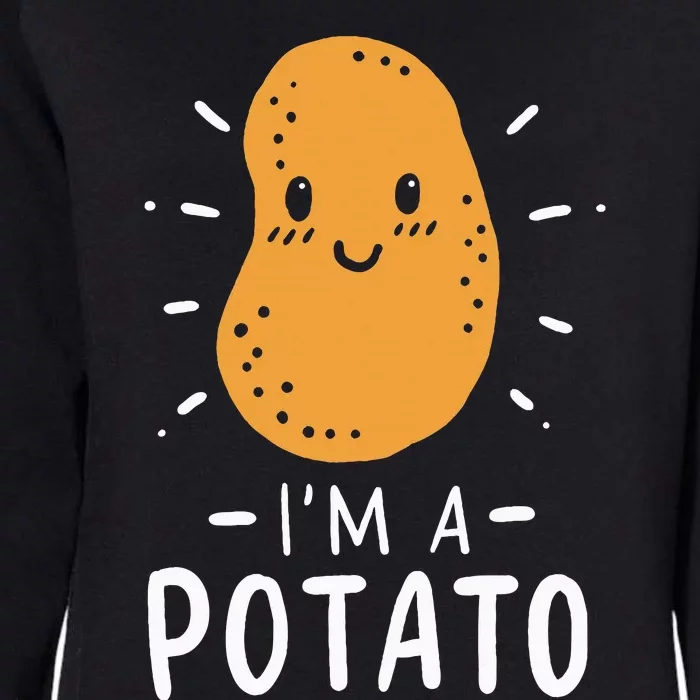 Potato Lazy Costume Halloween Vegan Kawaii Womens California Wash Sweatshirt