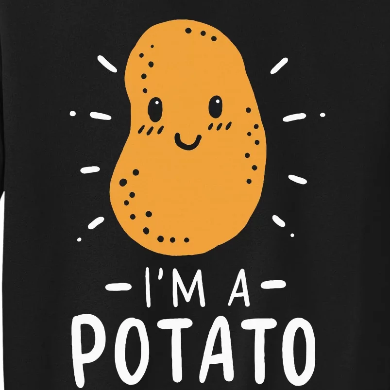 Potato Lazy Costume Halloween Vegan Kawaii Tall Sweatshirt