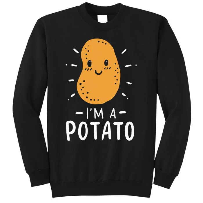 Potato Lazy Costume Halloween Vegan Kawaii Tall Sweatshirt