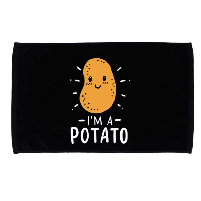 Potato Lazy Costume Halloween Vegan Kawaii Microfiber Hand Towel