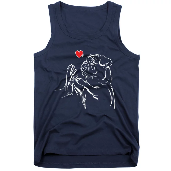 Pug Love Cute Dog Lover Owner Funny Girl Gift Tank Top