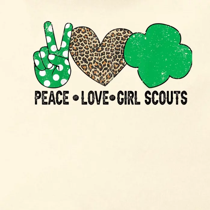 Peace Love Cookie Scout For Girls Bakery Cookie Season Zip Tote Bag