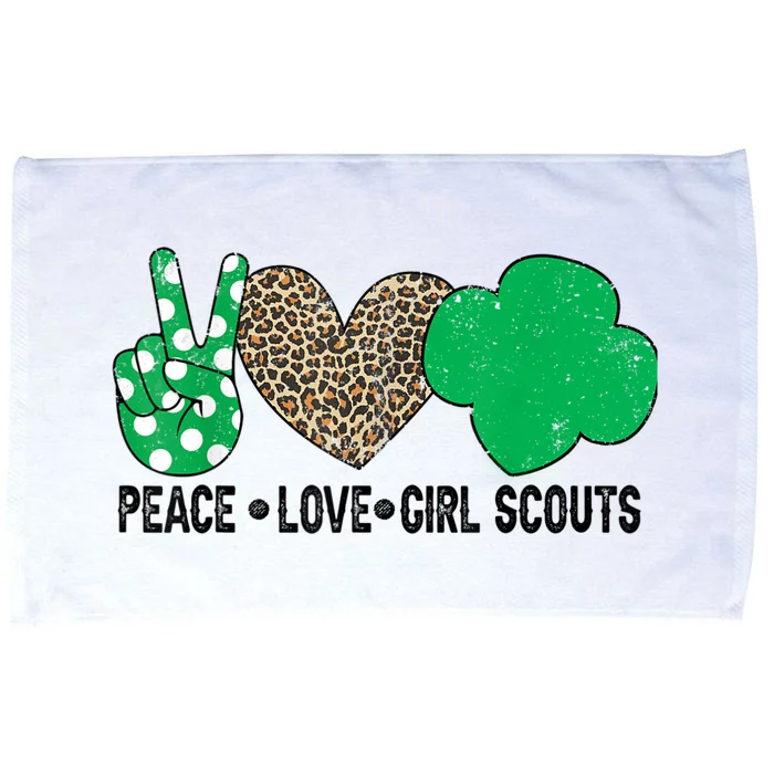 Peace Love Cookie Scout For Girls Bakery Cookie Season Microfiber Hand Towel