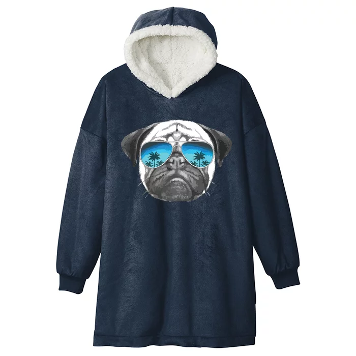 Pug Lover Cute Pug Funny Pug Owner Pug Hooded Wearable Blanket