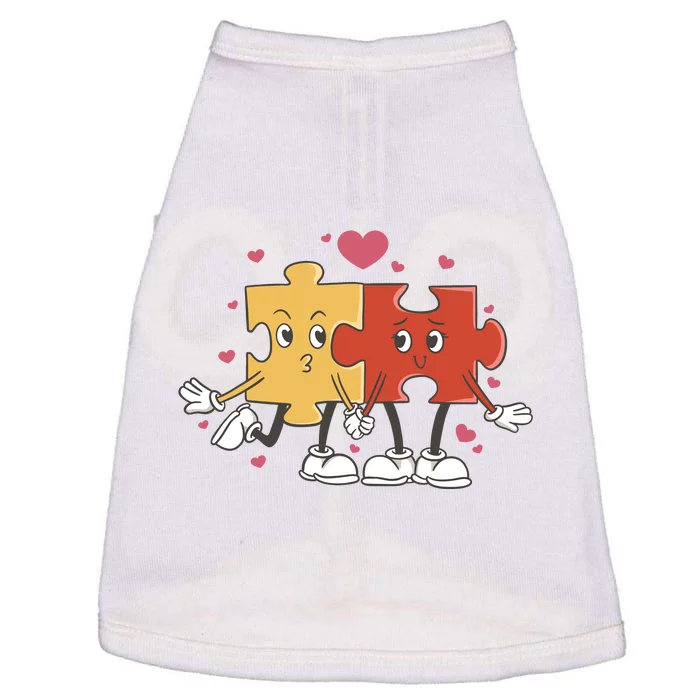 Puzzle Love Cartoon Doggie Tank