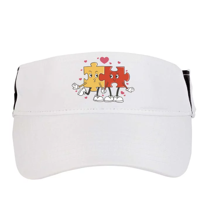 Puzzle Love Cartoon Adult Drive Performance Visor