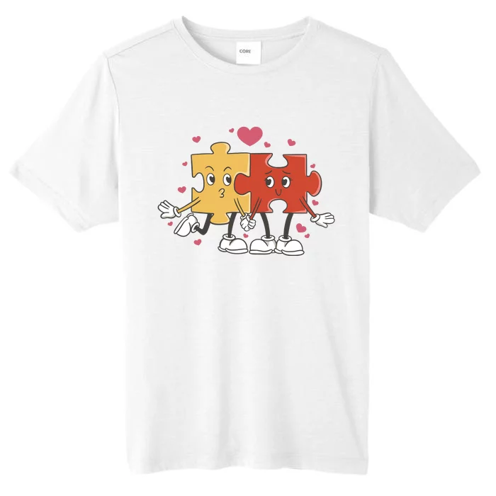 Puzzle Love Cartoon ChromaSoft Performance T-Shirt