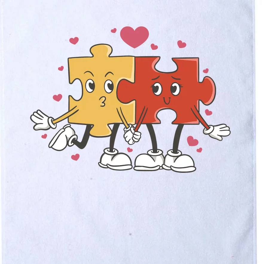 Puzzle Love Cartoon Platinum Collection Golf Towel