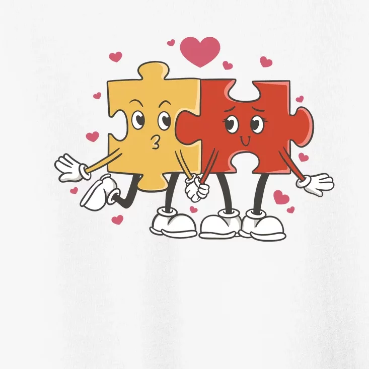 Puzzle Love Cartoon Toddler T-Shirt