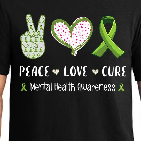 Peace Love Cure Mental Health Awareness Pajama Set