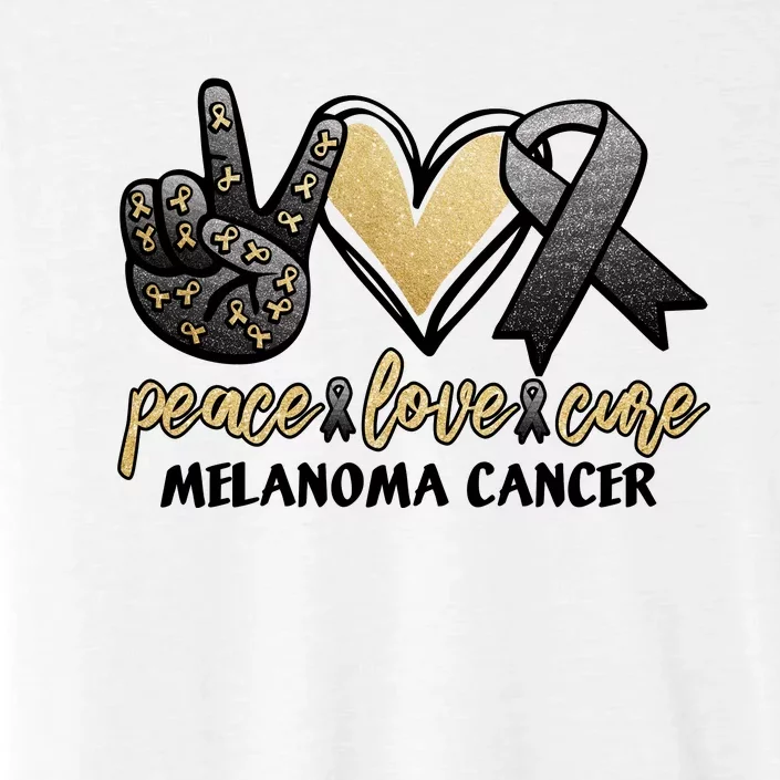 Peace Love Cure Melanoma Cancer Awareness ChromaSoft Performance T-Shirt