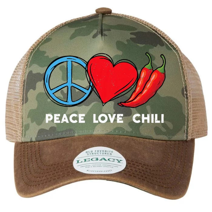 Peace Love Chili Peppers Red Hot Spicy Pepper Eat Mexican Legacy Tie Dye Trucker Hat