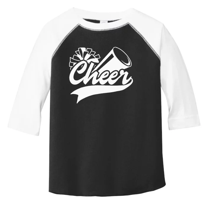 Peace Love Cheer Cheerleader Colors Matching Toddler Fine Jersey T-Shirt