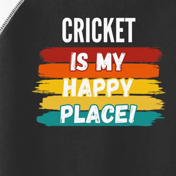 Peace Love Cricket Player Sports Lover Team Coach Toddler Fine Jersey T-Shirt