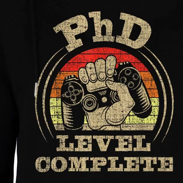 Phd Level Complete Phd Graduate Ph.d. Graduation Doctorate Womens Funnel Neck Pullover Hood