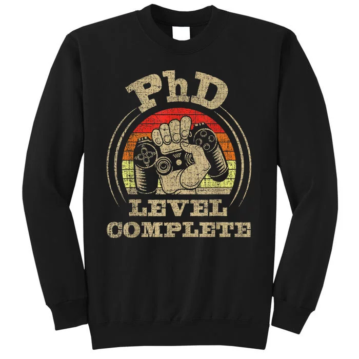 Phd Level Complete Phd Graduate Ph.d. Graduation Doctorate Tall Sweatshirt