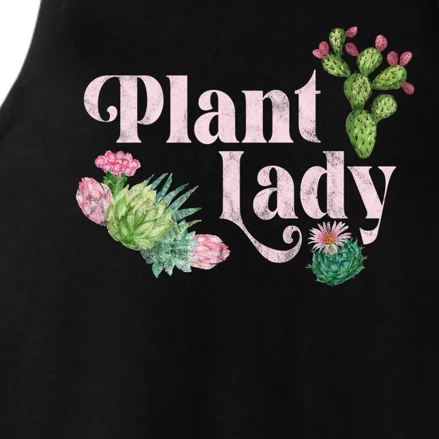 Plant Lady Cute Floral Ladies Tri-Blend Wicking Tank