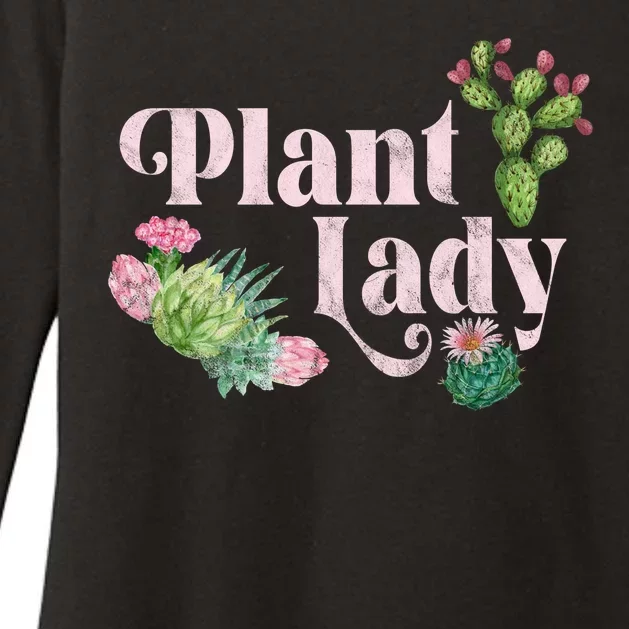 Plant Lady Cute Floral Womens CVC Long Sleeve Shirt