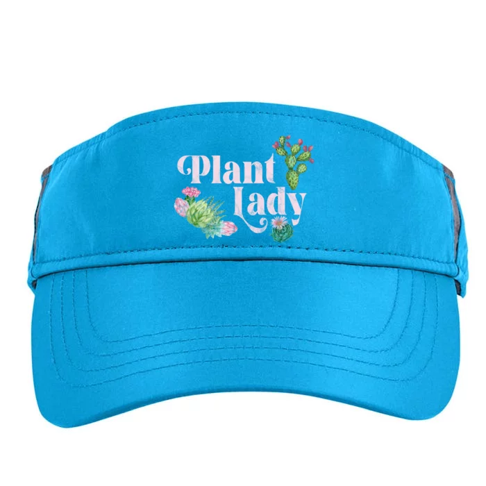 Plant Lady Cute Floral Adult Drive Performance Visor